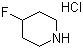 4-氟哌啶盐酸盐分子结构 (CAS 57395-89-8)