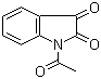 1-乙酰基靛红分子结构 (CAS 574-17-4)