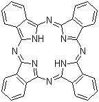 Phthalocyanine molecular structure (CAS 574-93-6)