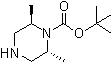 (2R,6R)-2,6-二甲基-1-哌嗪羧酸叔丁酯分子结构 (CAS 574007-62-8)