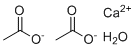 Calcium acetate monohydrate molecular structure (CAS 5743-26-0)