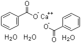 结构式 CAS# 5743-30-6, 苯甲酸钙三水和物