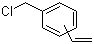 structure of CAS# 57458-41-0, Vinylbenzyl chloride;Chloromethylstyrene