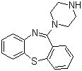structure of CAS# 5747-48-8, 11-(1-Piperazinyl)dibenzo[b,f][1,4]thiazepine;11-Piperazinodibenzo[b,f][1,4]thiazepine; N-Desalkylquetiapine; Norquetiapine