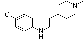 3-(1-Methyl-4-piperidinyl)-1H-indol-5-ol molecular structure (CAS 57477-39-1)