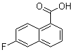 6-Fluoronaphthalene-1-carboxylic acid molecular structure (CAS 575-08-6)