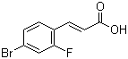 trans-3-(2-Fluoro-4-bromophenyl)-2-propenoic acid molecular structure (CAS 575469-65-7)