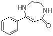 7-Phenyl-2,3,4,5-tetrahydro-1H-1,4-diazepin-5-one molecular structure (CAS 57552-95-1)