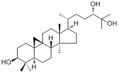 Cycloartane-3,24,25-triol molecular structure (CAS 57576-29-1)