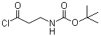 N-叔丁氧羰基-beta-丙氨酰氯分子结构 (CAS 57591-79-4)