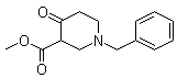 Methyl 1-benzyl-4-oxo-3-piperidinecarboxylate molecular structure (CAS 57611-47-9)