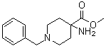 4-Amino-1-(phenylmethyl)-4-piperidinecarboxylic acid methyl ester molecular structure (CAS 57611-57-1)