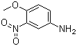 4-甲氧基-3-硝基苯胺分子结构 (CAS 577-72-0)