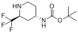 ((2S,4S)-2-(Trifluoromethyl)piperidin-4-yl) carbamic acid tert-butyl ester molecular structure (CAS 577692-49-0)
