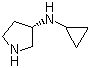 (3S)-N-环丙基-3-氨基吡咯烷分子结构 (CAS 577776-80-8)