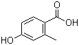 4-羟基-2-甲基苯甲酸分子结构 (CAS 578-39-2)