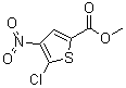 Methyl 5-chloro-4-nitro-2-thiophenecarboxylate molecular structure (CAS 57800-76-7)