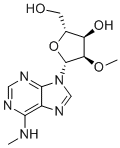 structure of CAS# 57821-29-1, Sulodexide;Glucuronylglucosamineglicane sulfate; Vessel; (2R,3R,4R,5R)-2-(hydroxymethyl)-4-methoxy-5-[6-(methylamino)purin-9-yl]oxolan-3-ol