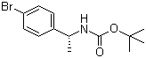 结构式 CAS# 578729-21-2, [(1R)-1-(4-溴苯基)乙基]氨基甲酸叔丁酯