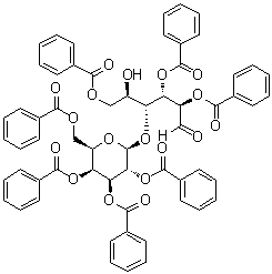 4-O-(2,3,4,6-Tetra-O-benzoyl-beta-D-galactopyranosyl)-D-glucose 2,3,6-tribenzoate molecular structure (CAS 578730-39-9)