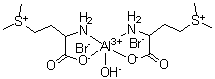 二[(3-氨基-3-羧基丙基)二甲基锍]羟基铝二溴化物分子结构 (CAS 57874-19-8)