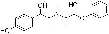 Isoxsuprine hydrochloride molecular structure (CAS 579-56-6)