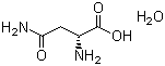 D(-)-Asparagine monohydrate molecular structure (CAS 5794-24-1)