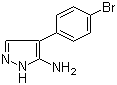 5-Amino-4-(4-bromophenyl)pyrazole molecular structure (CAS 57999-08-3)