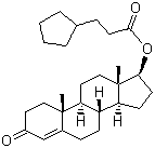 结构式 CAS# 58-20-8, 环戊丙酸睾酮