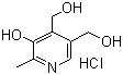 结构式 CAS# 58-56-0, 吡哆醇盐酸盐; 维生素 B6 盐酸盐; 盐酸吡哆醇; 2-甲基-3-羟基-4,5-二羟甲基吡啶盐酸盐