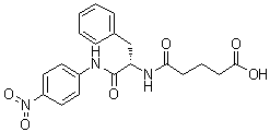 N-Glutaryl-L-phenylalanyl p-nitroanilide molecular structure (CAS 5800-34-0)