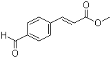 structure of CAS# 58045-41-3, Methyl (E)-3-(4-formylphenyl)acrylate;Methyl (E)-p-formylcinnamate; (E)-3-(4-Formylphenyl)-2-propenoic acid methyl ester