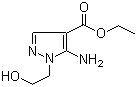 Ethyl 5-amino-1-(2-hydroxyethyl)-1H-pyrazole-4-carboxylate molecular structure (CAS 58046-49-4)