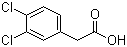 structure of CAS# 5807-30-7, 3,4-Dichlorophenylacetic acid;3,4-Dichlorobenzeneacetic acid; 2-(3,4-Dichlorophenyl)acetic acid