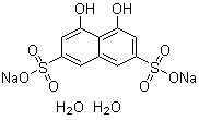 structure of CAS# 5808-22-0, Chromotropic acid disodium salt dihydrate;Sodium 4,5-dihydroxy-2,7-naphthalenedisulfonate hydrate (2:1:2)