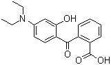structure of CAS# 5809-23-4, 2-(4-Diethylamino-2-hydroxybenzoyl)benzoic acid;4-Diethylamino-2-hydroxybenzophenone-2'carboxylic acid