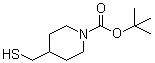 结构式 CAS# 581060-27-7, 4-(巯基甲基)-1-哌啶甲酸叔丁酯