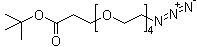 15-Azido-4,7,10,13-tetraoxapentadecanoic acid 1,1-dimethylethyl ester molecular structure (CAS 581066-04-8)