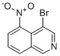 结构式 CAS# 58142-46-4, 4-溴-5-硝基异喹啉