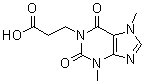 2,3,6,7-Tetrahydro-3,7-dimethyl-2,6-dioxo-1H-purine-1-propanoic acid molecular structure (CAS 5815-65-6)
