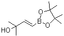 (E)-(3-羟基-3-甲基丁烯-1-基)硼酸频哪醇酯分子结构 (CAS 581802-26-8)