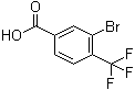 3-Bromo-4-(trifluoromethyl)benzoic acid molecular structure (CAS 581813-17-4)