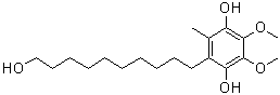 2-(10-羟基癸基)-5,6-二甲氧基-3-甲基-1,4-苯二酚分子结构 (CAS 58186-26-8)