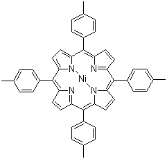 5,10,15,20-四(4-甲基苯基)-21H,23H-卟吩镍分子结构 (CAS 58188-46-8)