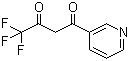 4,4,4-三氟-1-(吡啶-3-基)-1,3-丁二酮分子结构 (CAS 582-73-0)