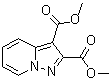 structure of CAS# 5825-71-8, Pyrazolo[1,5-a]pyridine-2,3-dicarboxylic acid dimethyl ester;2,3-Bis(methoxycarbonyl)pyrazolo[1,5-a]pyridine; Dimethyl pyrazolo[1,5-a]pyridine-2,3-dicarboxylate