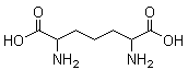 结构式 CAS# 583-93-7, 2,6-二氨基庚二酸