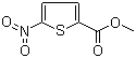structure of CAS# 5832-01-9, 5-Nitro-2-thiophenecarboxylic acid methyl ester