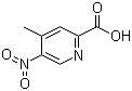 4-Methyl-5-nitropyridine-2-carboxylic acid molecular structure (CAS 5832-43-9)