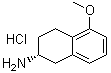 (R)-2-氨基-5-甲氧基-1,2,3,4-四氢萘盐酸盐分子结构 (CAS 58349-15-8)